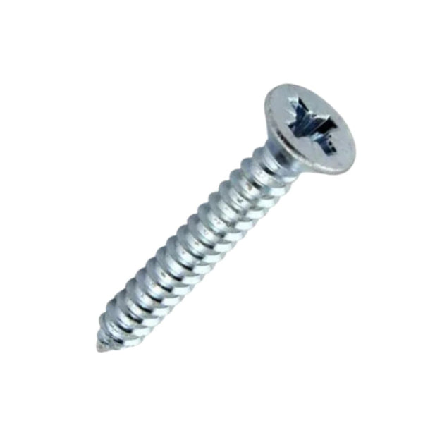 6g x 1 1/2" (3.5 x 40mm) Countersunk Pozi Type AB Self Tapping Screws - Zinc