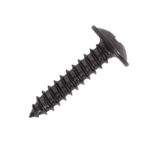 8g x 1 1/2" (4 x 40mm) Flange Pozi Self Tapping Screw - Black