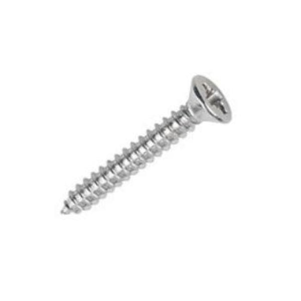 10g x 1 1/4" (5 x 30mm) Countersunk Pozi Hardened Woodscrew - Zinc