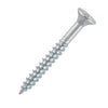 7g x 2" (3.9 x 50mm) Countersunk Pozi Hardened Wood Screws - Zinc