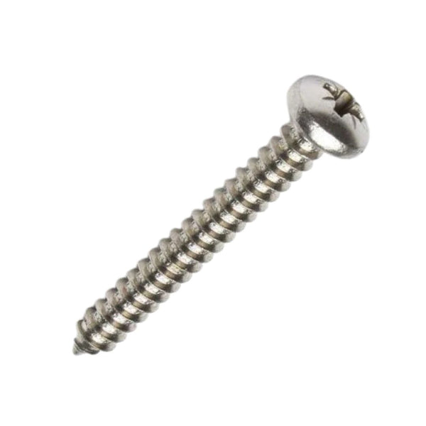 8g x 1" (4 x 25mm) Pan Head Pozi Type AB Self Tapping Screw - Zinc