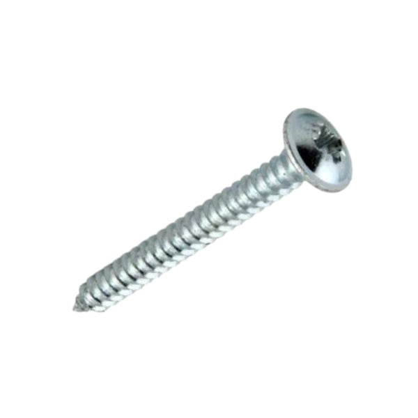 8g x 2" (4 x 50mm) Flange Pozi Type AB Self Tapping Screw - Zinc