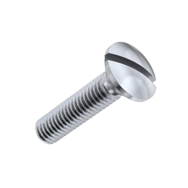 3/16" Whitworth x 3/4" Slotted Raised Machine Screw - Stainless Steel