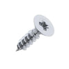 6g x 5/8" (3.5 x 15 mm)  Pozi Countersunk Chipboard Screws - Bright Zinc