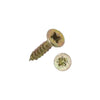 Torq-Fix Pozi Countersunk Screws 3 x 12mm (4 x 1/2") - Yellow Zinc