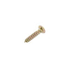 12g x 1 1/2" (6 x 35mm) Double Countersunk Pozi Screws - Yellow