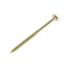 10g x 4" (5 x 100mm) Countersunk Pozi Chipboard Screws - Yellow Zinc