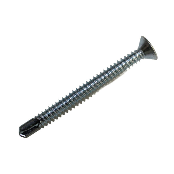 4.8 x 45mm Countersunk Ph2 Drill Point Self Tapping Screws - Zinc