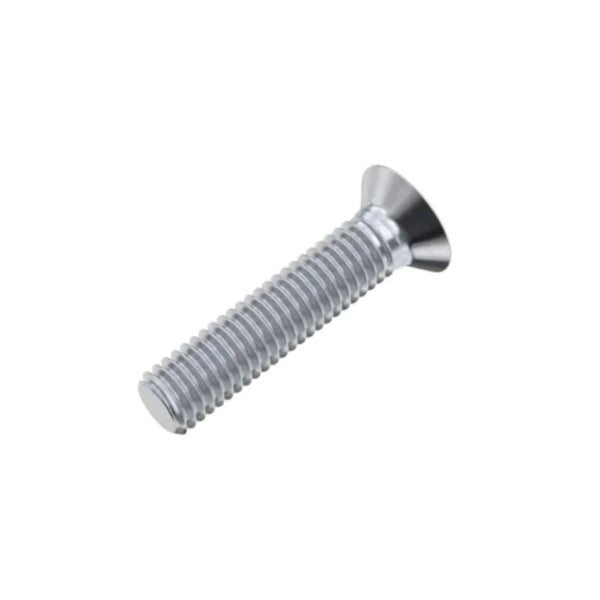 M5 x 40mm Pozi Countersunk Head Mild Steel Machine Screw DIN695 - Zinc