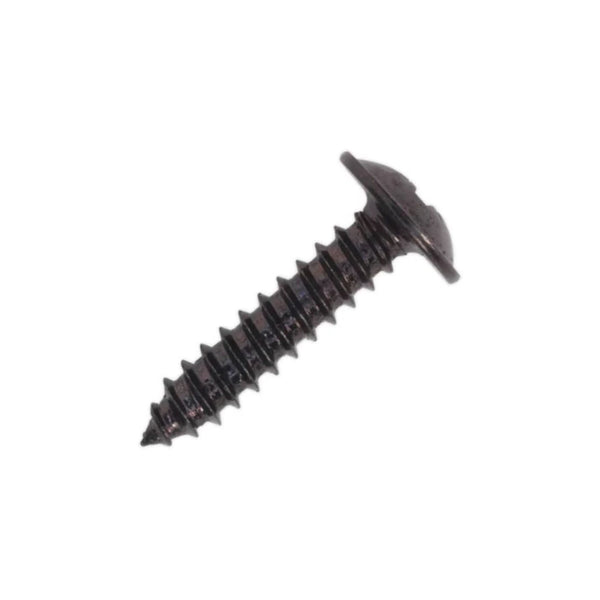 10g x 5/8" (5 x 16mm) Flange Pozi Self Tapping Screws - Black Zinc