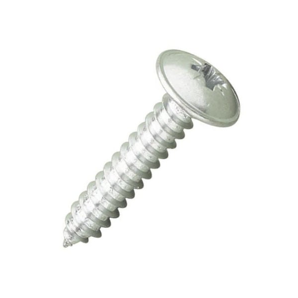 8g x 5/8" (4 x 16mm) Pozi Flange Type AB Self Tapping Screw - Stainless Steel