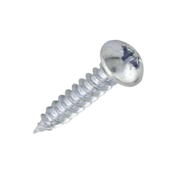 4g x 1/2" (3 x 12mm) Round Head Pozi Twinthread Woodscrews - Zinc