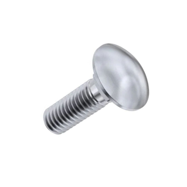 M6 x 50mm Fully Threaded Cup Square Bolts DIN603 - Zinc