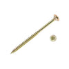 (4 x 80mm) Double Countersunk Pozi Screws (60mm thread) - Yellow