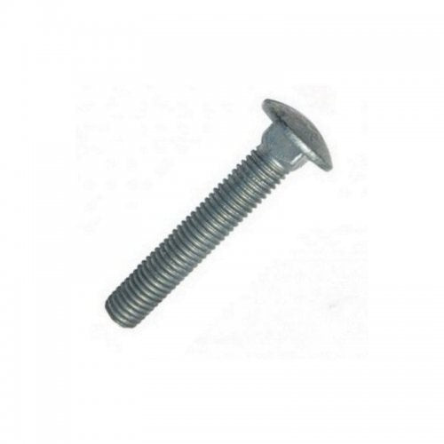 M6 x 90mm Fully Threaded Cup Square Bolts DIN603 - Zinc