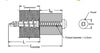 35mm Metal Self-drill Plasterboard J plug & Screw- Zinc Alloy