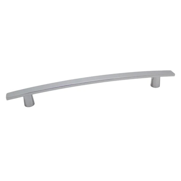 Flat Curved Bow Handle 190mm Length - Chrome