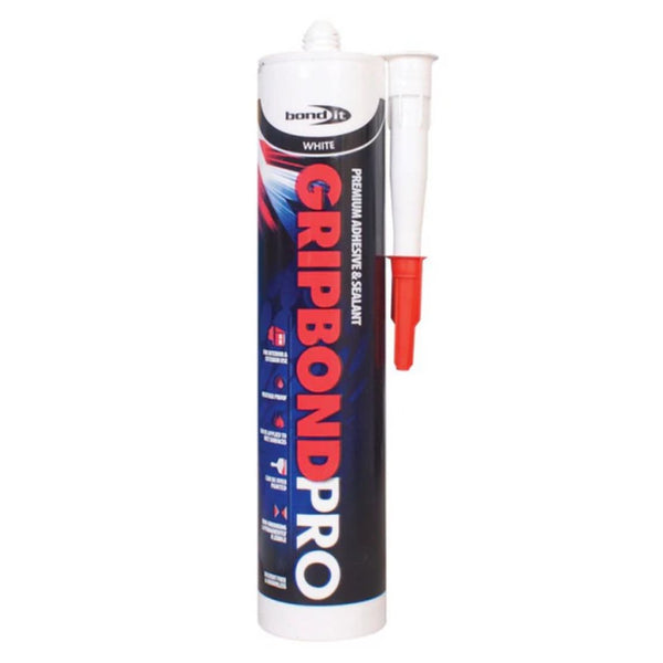 Bond It Gripbond Pro Hybrid Sealant and Adhesive White 310ml