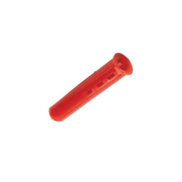 5.5 x 30mm Plastic Wall Plugs - Red