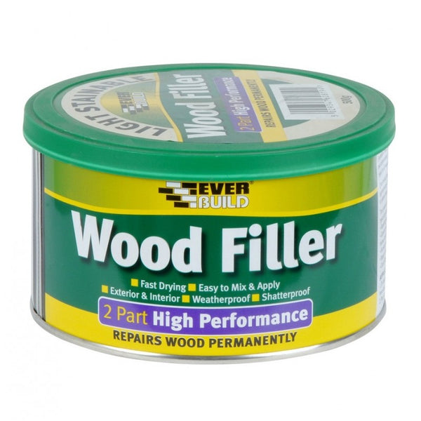 Everbuild 2 Part Wood Filler 500g Tub - Mahogany