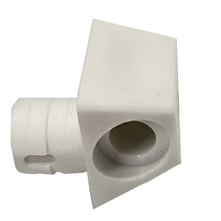 Worktop Block for 9mm hole - White