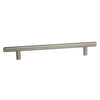 Solid T-Bar Handle Length 220mm - Brushed Nickel