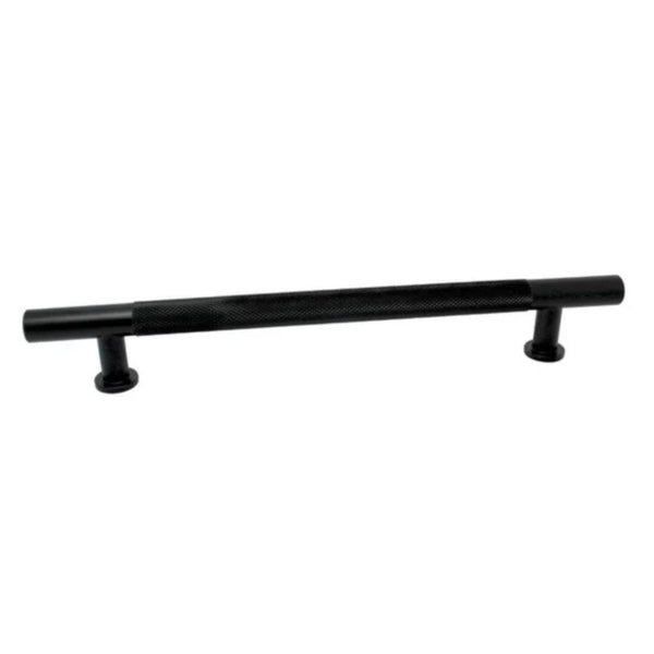 Knurled T Bar Handle 123mm Length - Matt Black