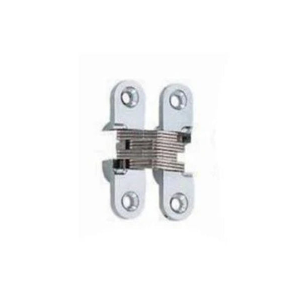 Concealed Hinge 43 x 11mm Satin Chrome (Min Door Thickness: 13mm)