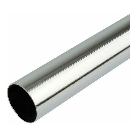 Wardrobe Rail 25 x 2000mm Chrome Plated