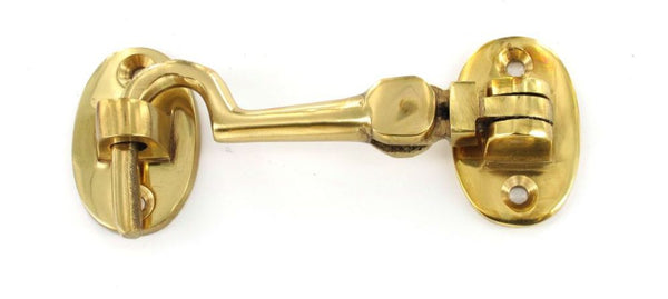 6" Cabin Brass Lock Hook & Catch Silent Type - Length 150mm