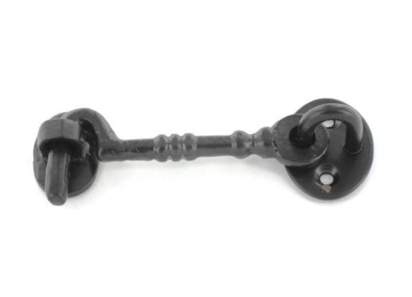 CABIN HOOK - 75MM - CAST BLACK