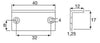 70mm Shoot Bolt with Strike Plate for Cupboard Doors - Nickel