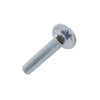 M4 x 24mm Pozi Flange Steel Head Screws - Bright Zinc