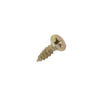 Torq-Fix Pozi Countersunk Screws 3 x 12mm (4 x 1/2") - Yellow Zinc