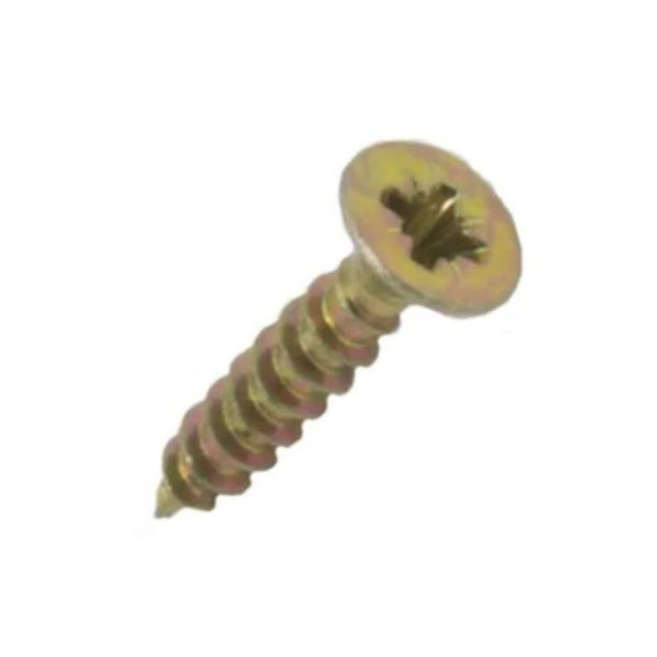 4g x 5/8" (3 x 16mm) Pozi Countersunk Screws - Yellow Zinc