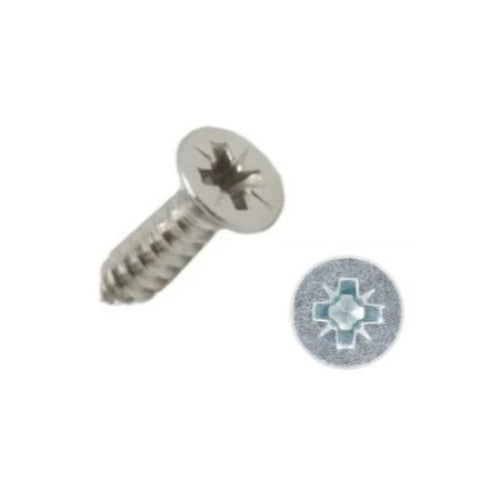 8g x 5/8" (4 x 16mm) Pozi Countersunk AB Self Tapping Screws - Stainless Steel