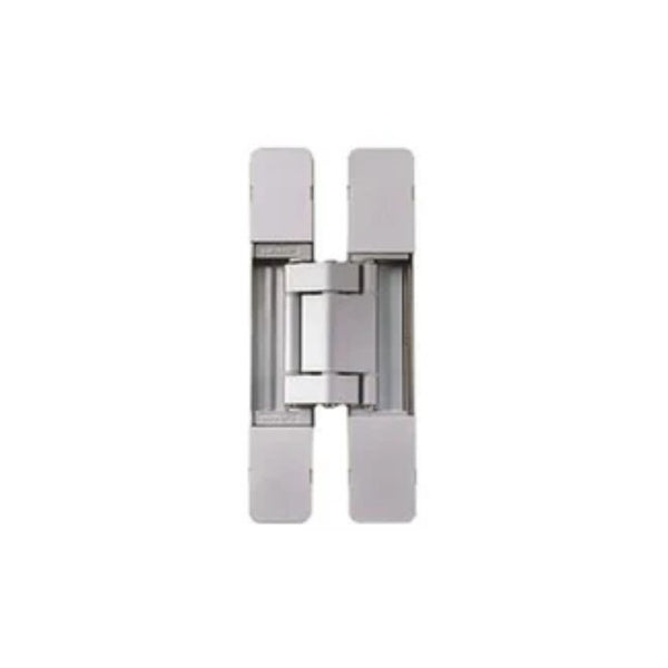 Silver Concealed Internal Door Hinge (Min Door Thickness 32mm) - 180º