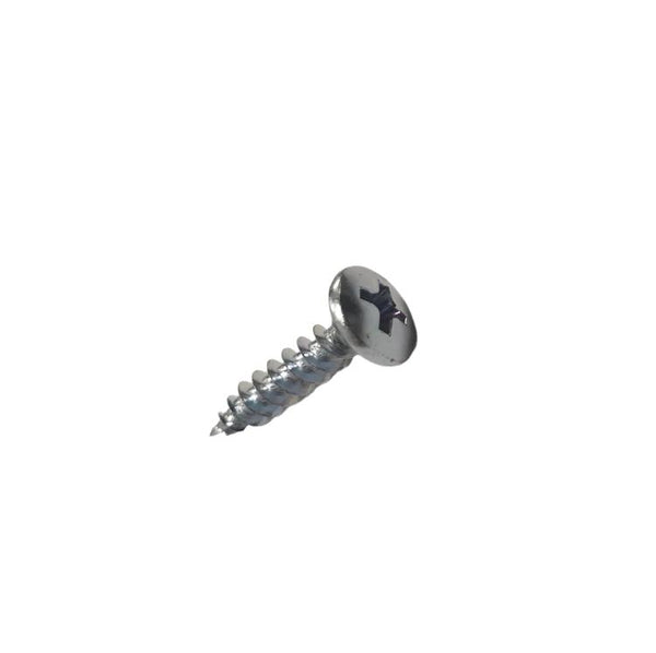 8g x 3/4" (4 x 19mm) Shallow Pan PH2 Twinthread Screws - Zinc