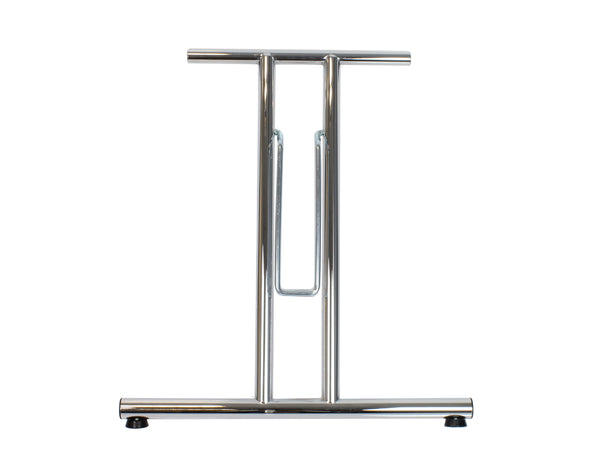 Folding Table Frame 710 x 590mm Straight Foot - Chrome