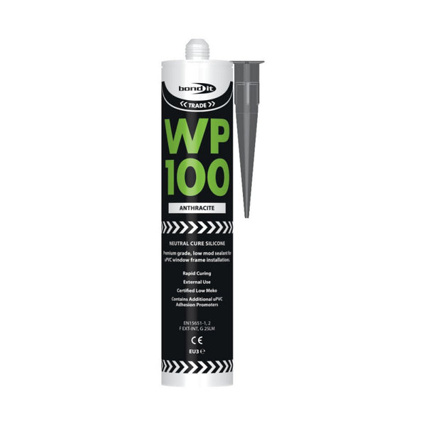 Bond It WP100 Oxime Silicone Sealant 310ml - Anthracite