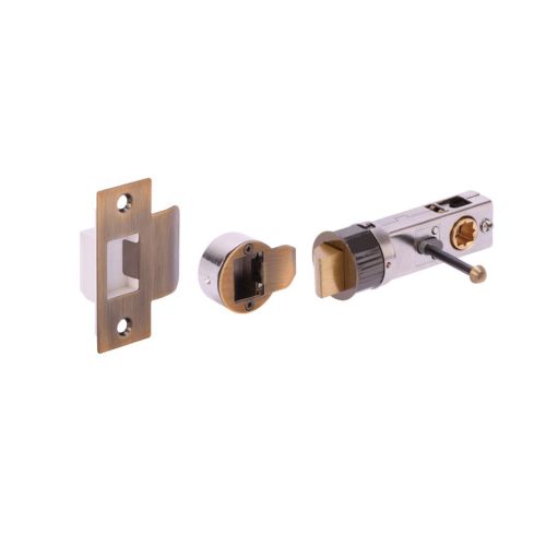 Zena Privacy Latch Set - Satin Brass