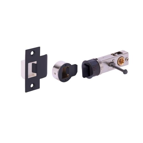 Zena Privacy Latch Set - Matt Black