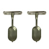 Suspended Wardrobe Rail End Support - Nickel Plated