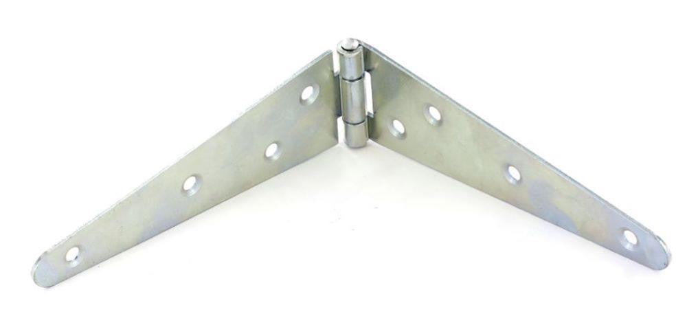 Strap Hinge - 100mm - 1.6mm thick - Zind Plated