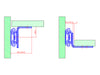 Side Mounting Bracket Set For 53mm Profile Runners